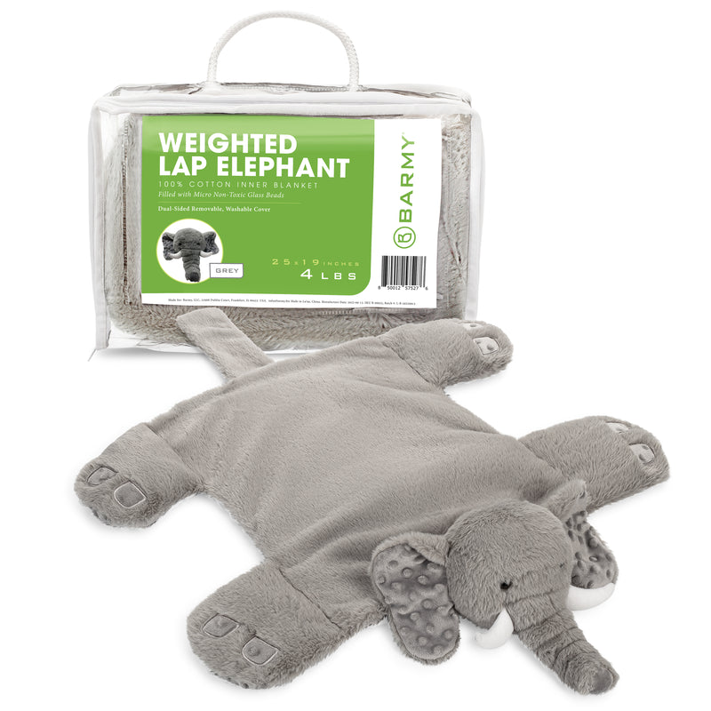Weighted Lap Elephant (25" x 19", 4LBS)